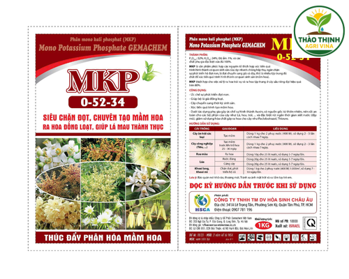 MKP 0-52-34 (Phân mono kali phosphat GEMACHEM)