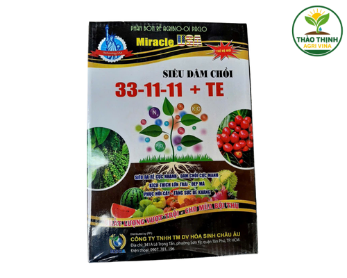 PHÂN BÓN RỄ AGRIBIO  - OI PACLO MIRACLE SIÊU ĐÂM CHỒI 33-11-11+TE