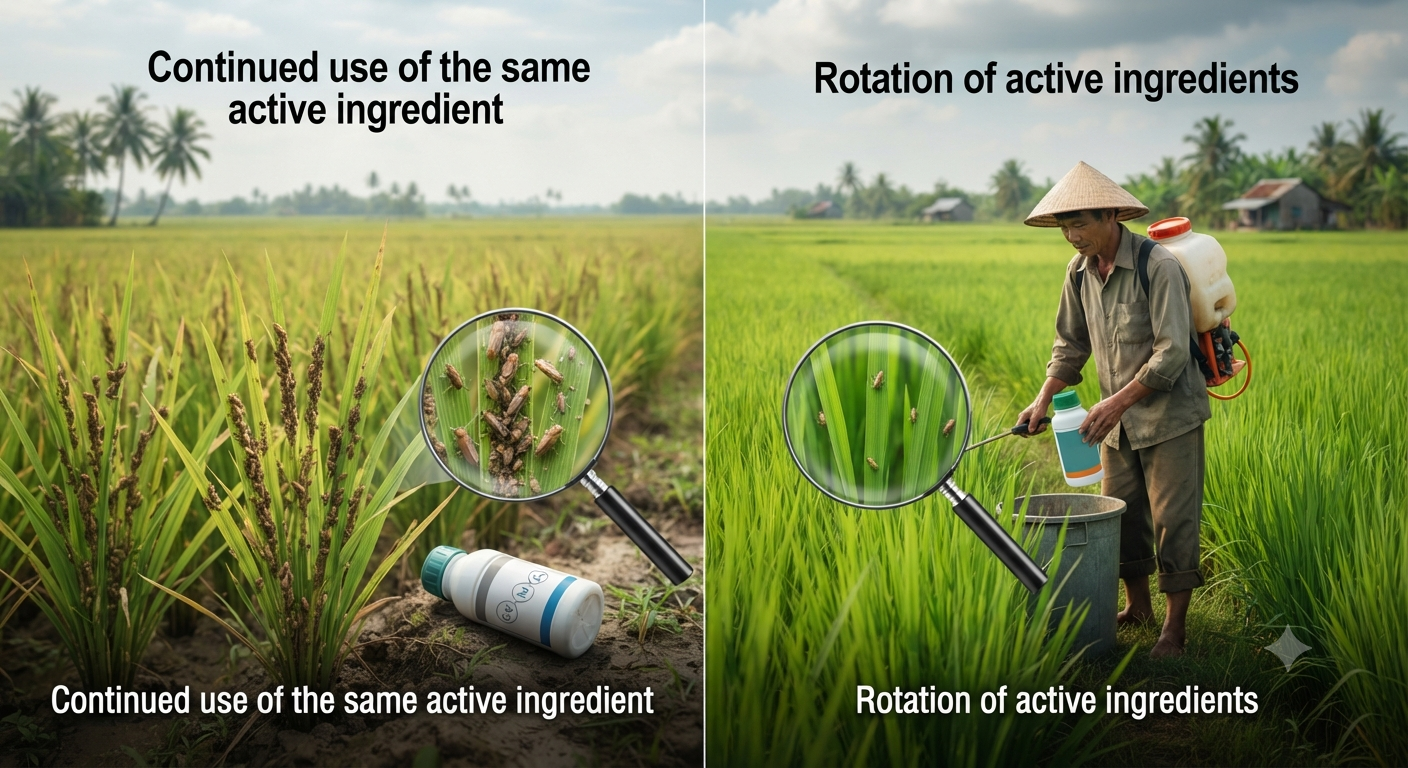 Vì sao luân phiên hoạt chất giúp hạn chế kháng thuốc?